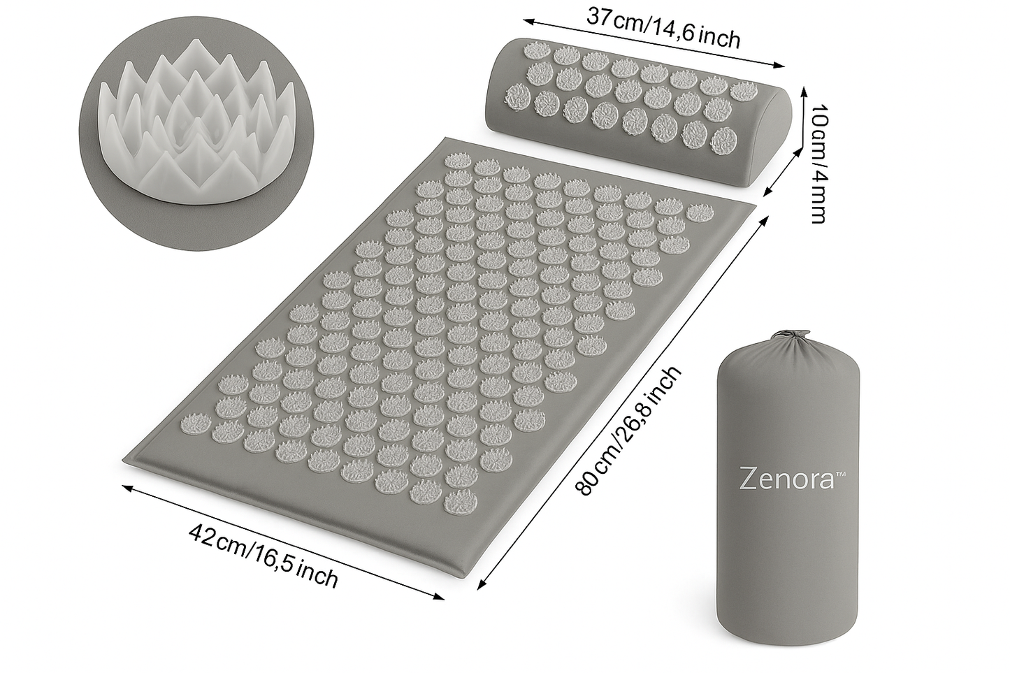 Tapis d’Acupression Zenora™ | Soulage Douleurs & Stress