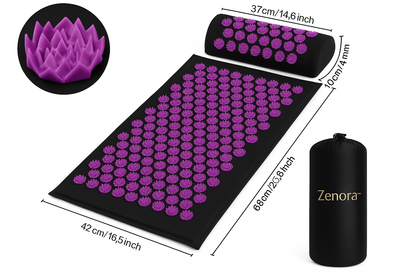Tapis d’Acupression Zenora™ | Soulage Douleurs & Stress
