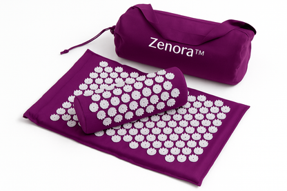 Tapis d'acupression Zenora violet avec picots de stimulation